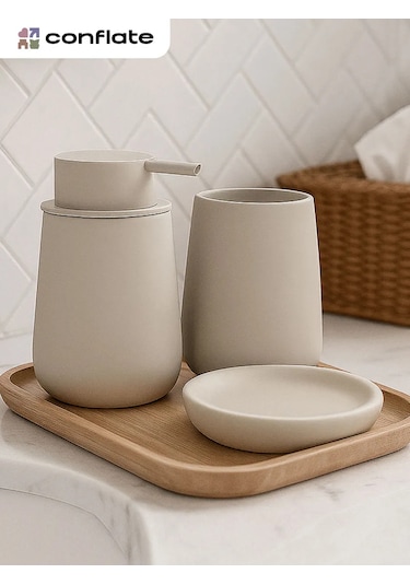 Conflate Banyo Aksesuarları Seti 425042972 Bej