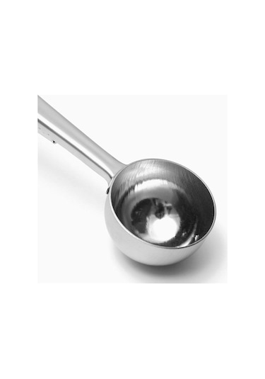 Jms Gümüş 2in1 Paslanmaz Çelik Kahve Kaşığı Sızdırmazlık Klipsi Gümüş Dekorasyon Kahve Makinesi
