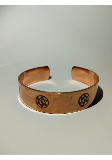 Hz.süleyman Mührü El Yapımı Saf Bakır Bileklik Aksesuar Şık Hediyelik Çok Renkli