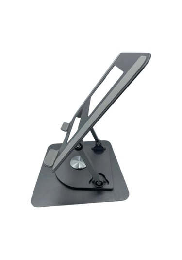 Notebook Macbook Uyumlu Standı 360 Derece Metal Çok Fonsiyonlu - Füme Senalstore