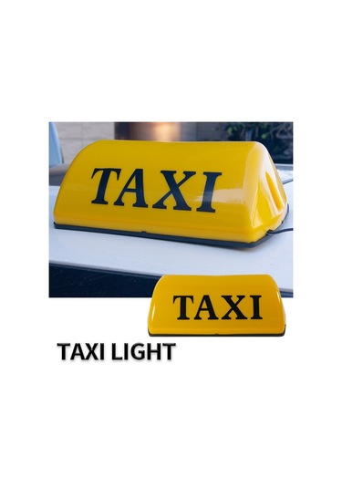 Cbtx Carfu Ac-777a 12v Evrensel Manyetik Taksi Tavan Işığı Pp Taksi Led Lamba - Beyaz