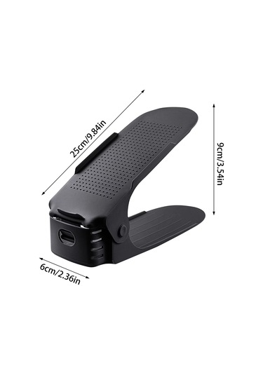 Wezone Duvar Takılı Çift Katlı Ayarlanabilir Ayakkabı Rafı - Kuruluşturma Gerektirmeyen, Boşluk Tasarruflu, Pp Malzeme, Beyaz 10 Adet Beyaz