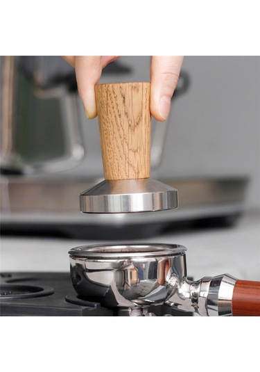Coffee Tamper Espresso Damgası: Coffee Tamper Gerçek Ahşap Saplı, 58mm Diğer