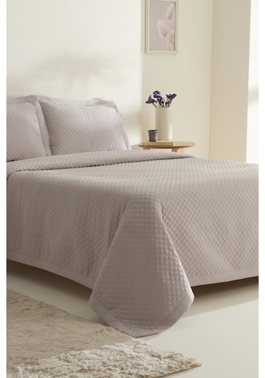 Karaca Home Anna Çift Kişilik Yatak Örtüsü Açık Mürdüm Açık Mürdüm