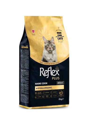 Reflex Plus Hypoallergenic Maine Coon Tavuklu Yetişkin Kedi Maması 8 Kg