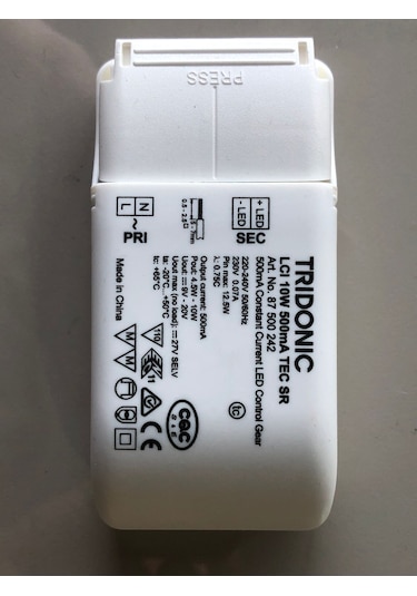 Trıdonıc Led Driver Lcı 10w 500ma Tec Sr