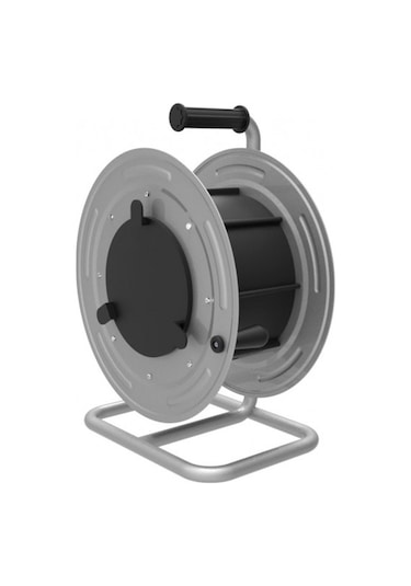 Metal Gri Kablo Makarası (kulaklı Kapaklı)