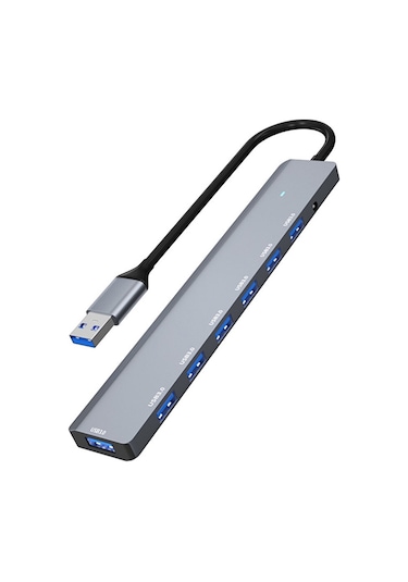 7in1 Usb To Usb Çoklayıcı 7 Port Usb3.0 Hub Power Güç Destekli 5g