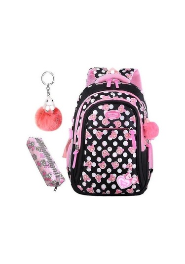 Three Beans Sırt Çantaları Ilköğretim Sırt Çantası Yıldız Baskı Öğrenci Çantaları Nokta Siyah 2jvxsp Siyah