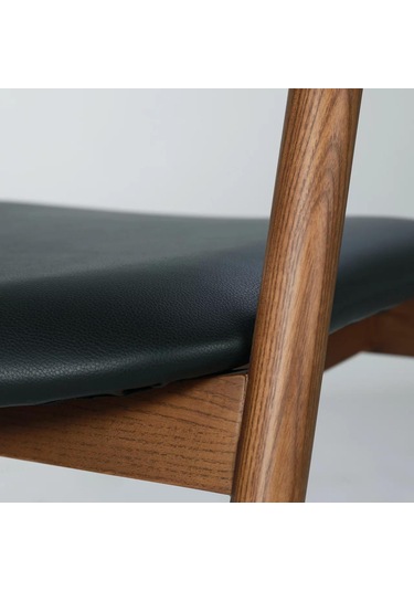 Zodiac Exclusive Yılan Ahşap Sandalye Ceviz - Siyah