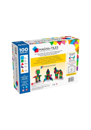Magna-tiles Clear Color 100 Parça