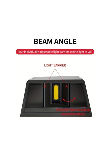 Xuweiwei 2 Adet Sıcak Işık Güneş Led Duvar Lambası Ayarlanabilir Aydınlatma Dış Mekan Bahçe Teras Modern Villa Peyzaj Işığı