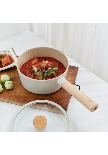 Neoflam Fika Cam Kapaklı 18Cm Sos Tenceresi