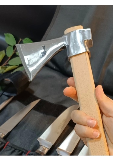 Ahşap El Yapımı Kılıflı Sürmene Et, Ekmek, Sebze, Mutfak, Kurban Palta Bıçakları Seti Hadnmade Çok Renkli