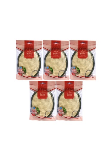 Derma Naturel Örme Banyo Yüz Lifi 15 24cm Ms-02 5 Li Set