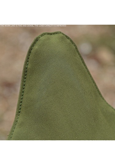 Açık Kamp Su Geçirmez Tuval Taşınabilir Üçgen Dışkı Bezi Yeşil