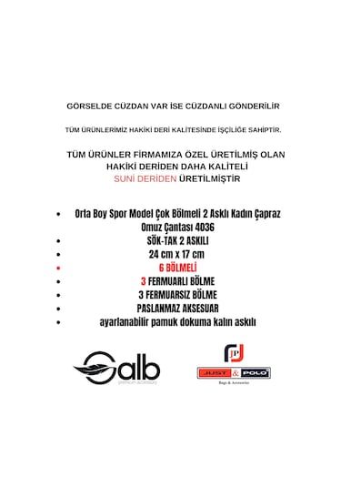 Jps-orta Boy Spor Model Çok Bölmeli 2 Asklı Kadın Çapraz Omuz Çantası 4036 Yeşil Kombin Yeşil