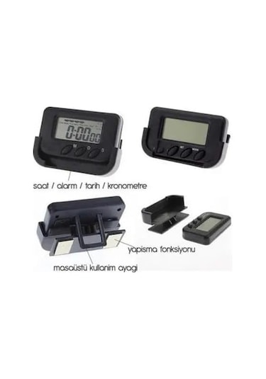 Dijital Masa Saati Alarm, Kronometre, Pomodoro Zamanlayıcı,
