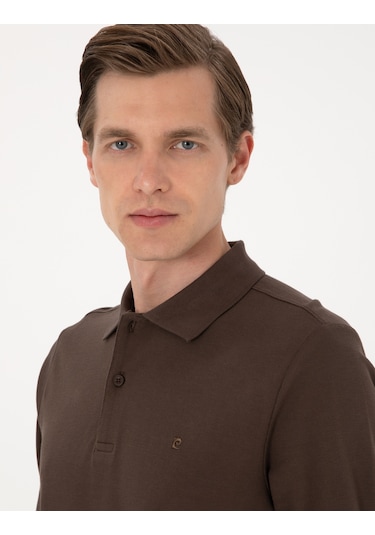 Pierre Cardin Erkek Koyu Kahverengi Sweatshirt 50314048-vr084 Koyu Kahverengi