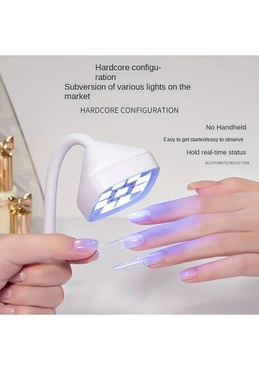 Willowhaven Led Işık Taşınabilir Şarj Edilebilir Led Lamba Düğme İle Aktive Edilir 30 Saniyede Kuruma Hızlı Jel Tırnak Uygulamaları Lotus Lambası İçin İndüksiyon
