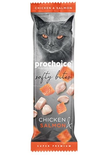 Pro Choice Softy Bites Tavuklu ve Somonlu Yumuşak Kedi Ödül Maması 24 x 10 G