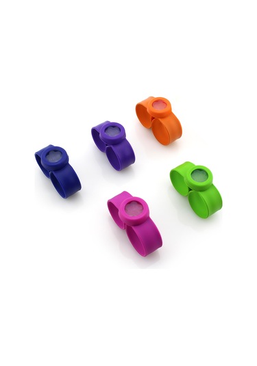 Symbee Dışarıda Spor Yaparken Bitlerden Koruma: Gıda Kalitesi Silikon Bilezik, Bitkisel Esansiyel Yağlı, 2 Dezenfektan Bloklu Rastgele Renk