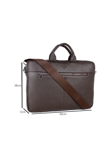 KAHVERENGİ  ASKILI DOSYA EVRAK 15,6 İNÇ LAPTOP VE EVRAK ÇANTASI Kahverengi