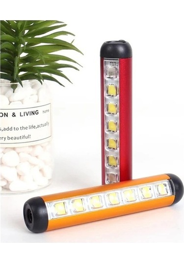 Pazly Mıknatıslı Şarjlı Cob Fener Kalem, Su Geçirmez İç/iç Dış Kullanım Mini Led Fener Altın Altın Altın