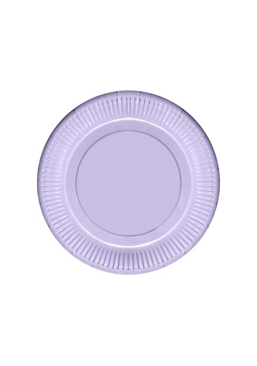 Lila Makaron Karton Tabak 23 CM 8'li