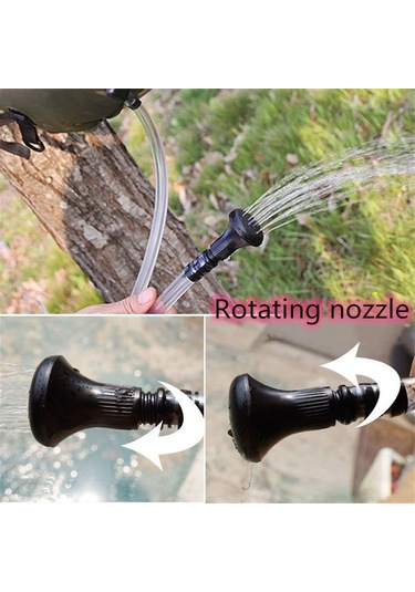 Outdoor 20l Taşınabilir Kampçılık Solar Duş Çantası Kırmızı