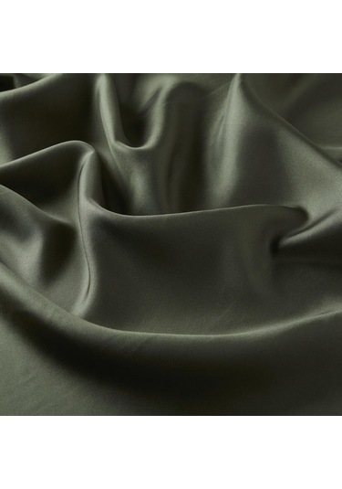 İpekevi Düz Twill İpek Eşarp - Ceviz Yeşili - Ceviz Yeşili