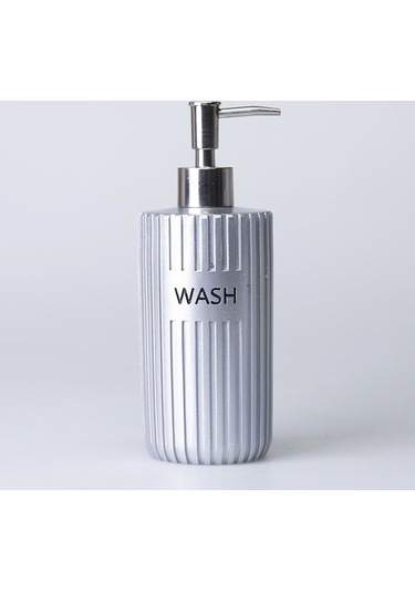 Grooved Banyo Seti   Gümüş