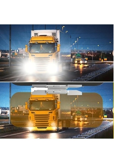 Boatshop1 1pc Araç Anti Parlama Güneşlik Gündüz Gece Kullanım Abs Malzeme Çoğu Araç İçin Şık Rüzgarlık Aksesuarı