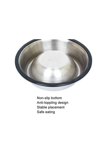 Dm Cbtx Anti-uç Paslanmaz Çelik Kedi Köpek Maması Kasesi Xxl 26 Cm