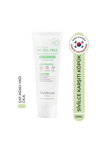 Muldream Ac Tea Tree Fresh Yüz Temizleme Köpüğü 120 ML