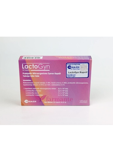 Lactogyn Probiyotik 30 Kapsül