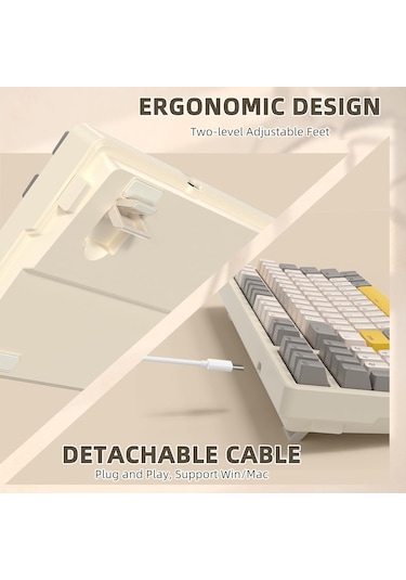 Ziyoulang K3 Max Blue Switch Mekanik Mini Oyuncu Klavye