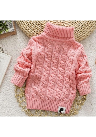 Pembe Kızlar Sonbahar Bahar Giyim Kız Kazak Çocuk Giyim Çocuk Kız Kış Sıcak Giysiler Pembe