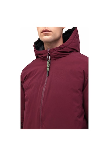 Lumberjack Ml Lucas Coat 1n55 5pr Bordo Erkek Mont Bordo-sıyah