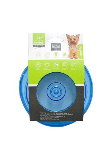 Nunbell Şeffaf Plastik Frizbi Köpek Oyuncağı Çok Renkli