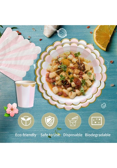 Skycity 33cm Pembe Kağıt Havlu 20 Adet - Gıda Grubu, Biyobozunur, Partiler Ve Piknikler İçin Uygun Diğer