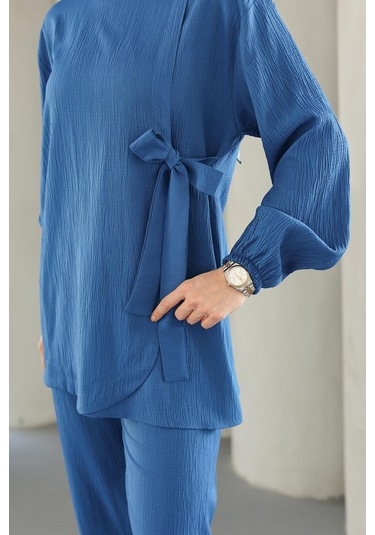 Bağlama Detaylı Takım İndigo I Ndigo