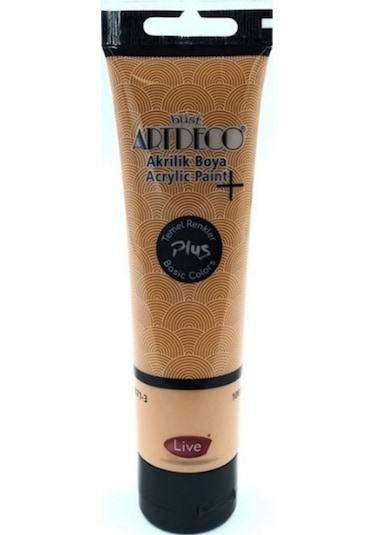 Plus Akrilik Boya 100ml Tüp 484 Okre Kahve