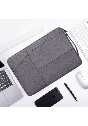 Aubyhe 13.3 İnç Pembe Tablet Ve Bilgisayar Korumalı Çantası - Çoklu Reçmeli, Dayanıklı Malzeme, Taşınabilir İç Çanta Siyah