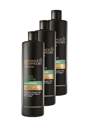 Avon Depply Purifying Yağlı Saçlar İçin Arındırıcı Şampuan 3 x 400 ML