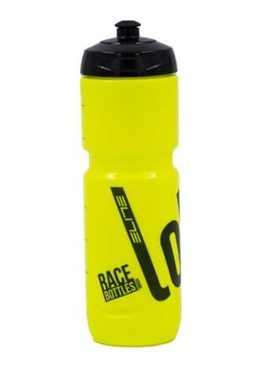 Elite Süper Loli Bisiklet Matarası Neon Sarı - Suluk 800 Ml Performance + Bisiklet Matarası Kafesi Sarı