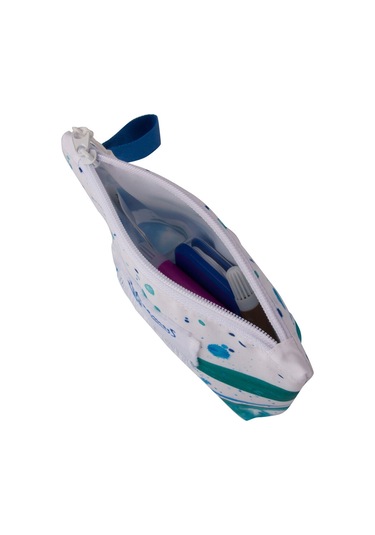 Anemoss Dalga Mavi Makyaj Çantası