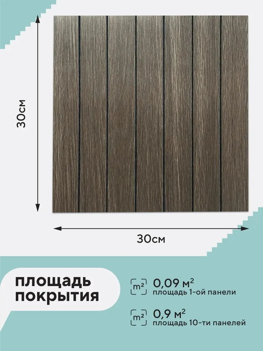 Conflate Cephe Panelleri, Kutu Takımı, 30x30 Cm, 10 Adet, Koyu Kahverengi 356021625