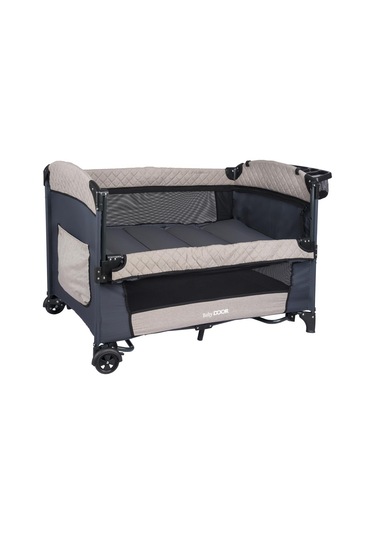 BabyDOOR Mia Comfort Anne Yanı Park Yatak Oyun Parkı 70x110 +Yatak Bej
