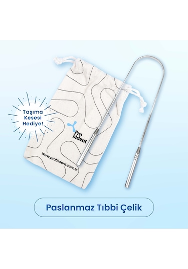 Probident Dil Temizleme Aparatı + Dil Sıyırıcı Kese